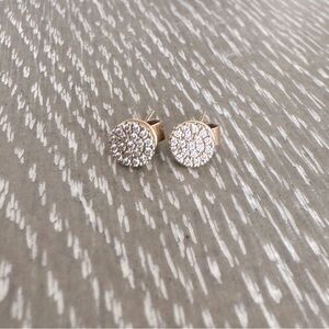 Gabriel & Co 14K Yellow Gold Pave Earrings